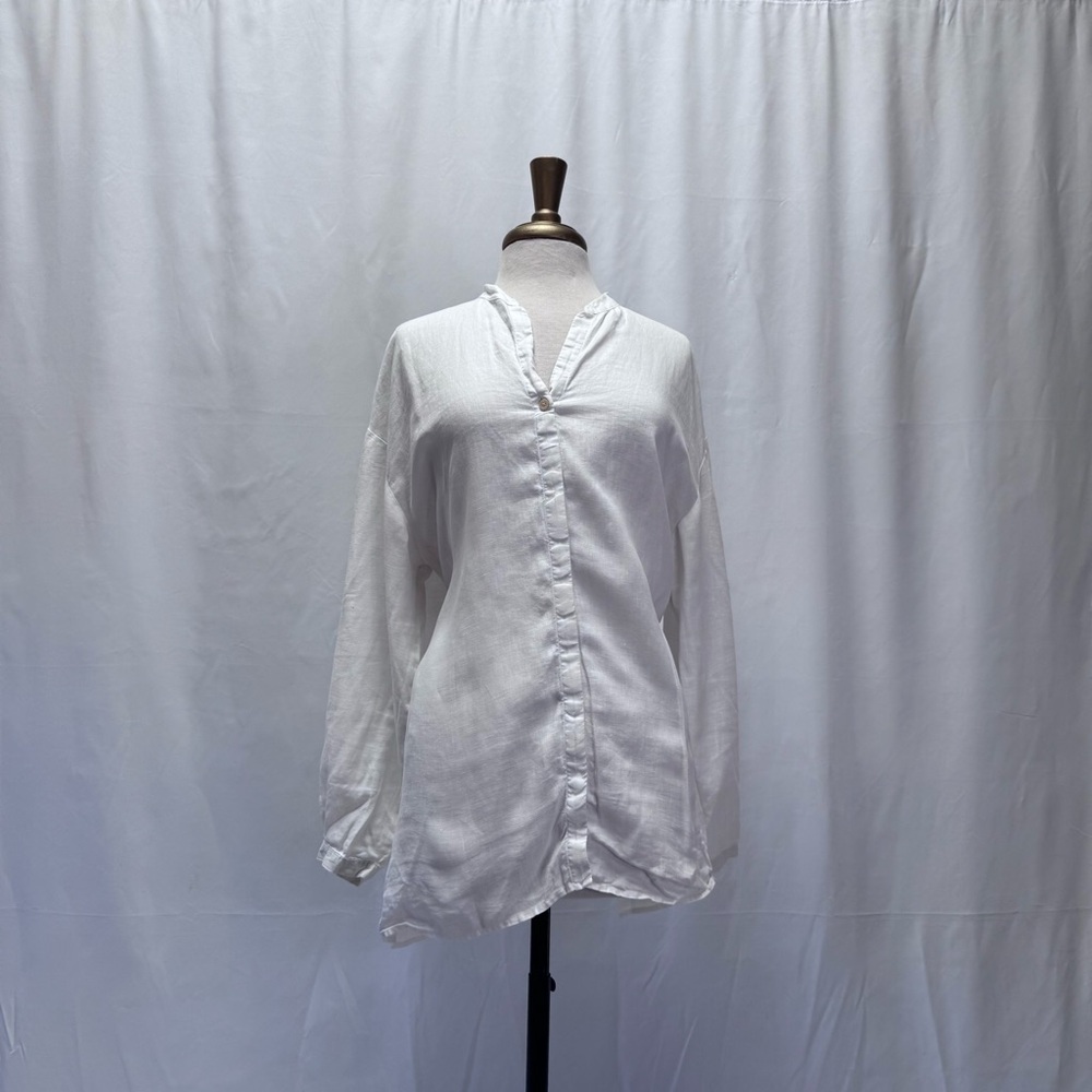 J. Jill White Lightweight Button-Up Shirt
